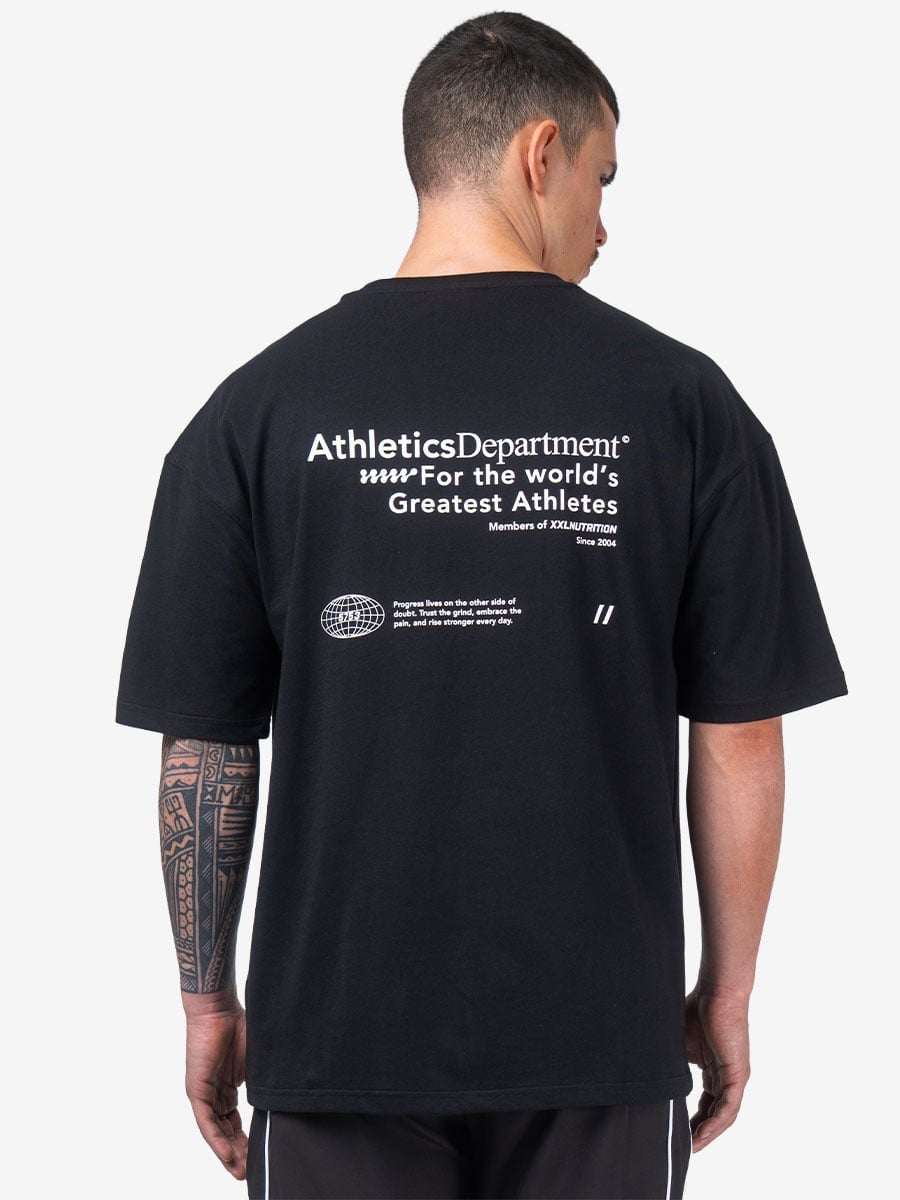 Athletics Department T-Shirt - Zwart - Zwart
