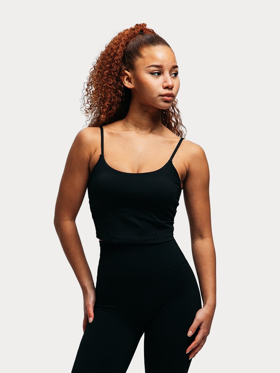Pulse Cami Tank - Zwart - Zwart / M