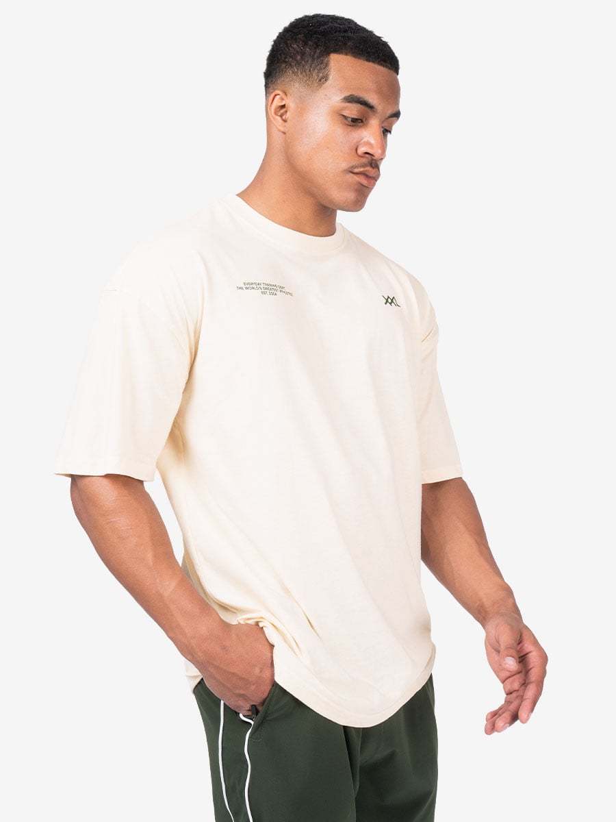 Everyday Training T-Shirt - Zwart - Crème / XXL