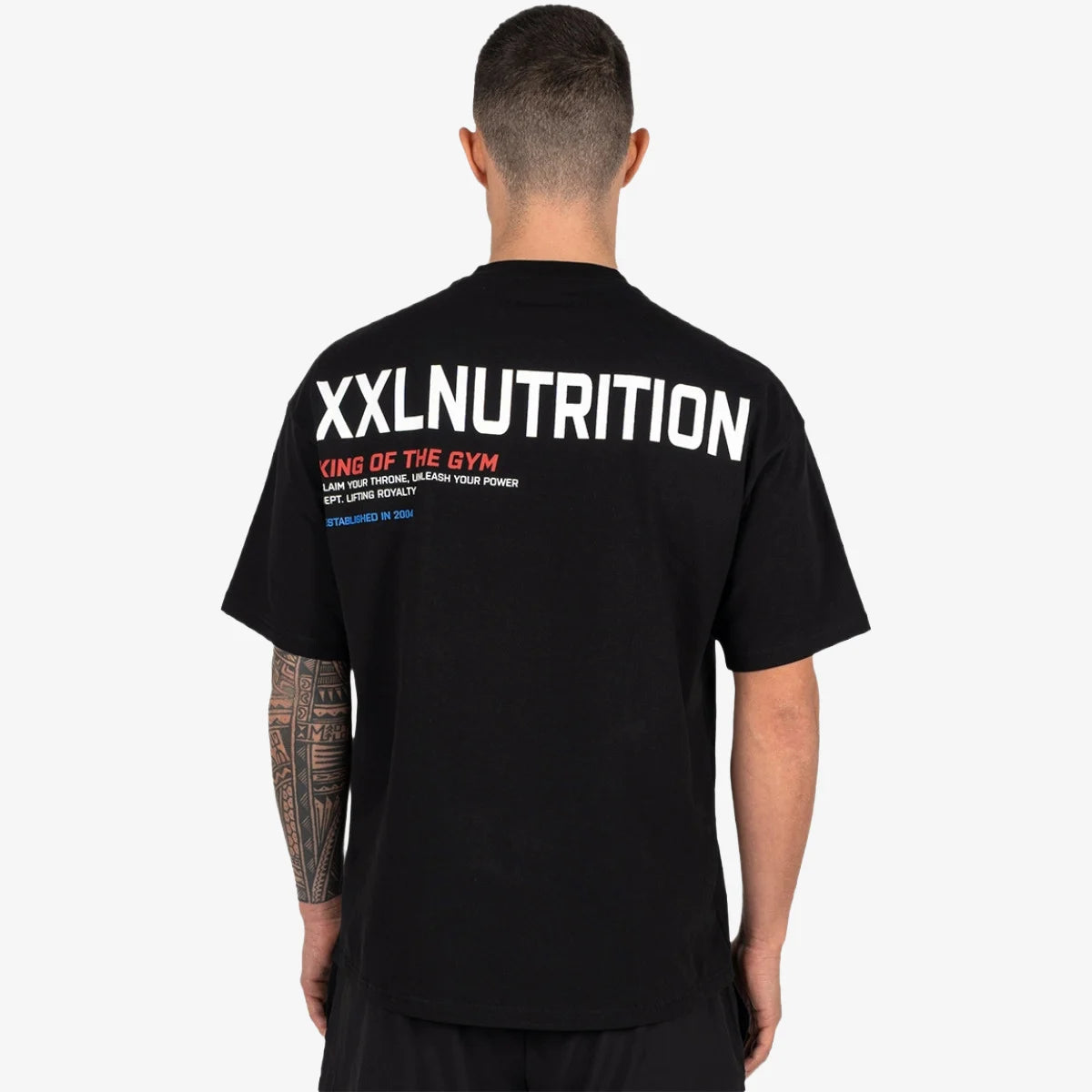 King of the Gym T-Shirt - White - Zwart