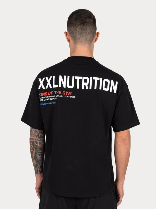 King of the Gym T-Shirt - White - Zwart / M