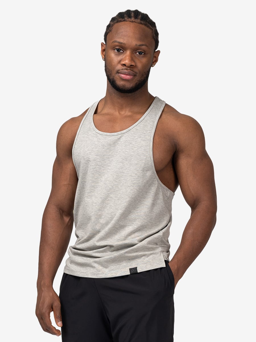 Performance Tank Top - Marl Grijs - M