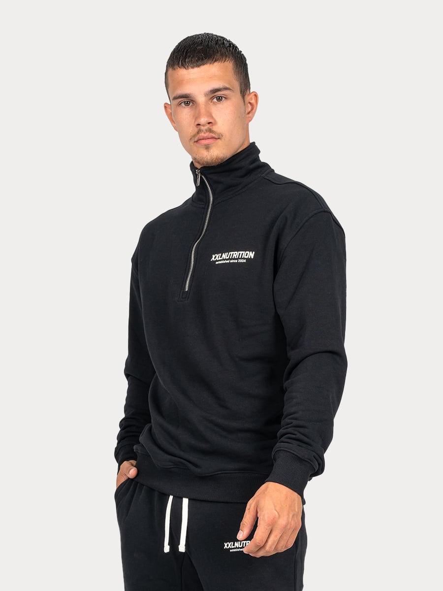 Qualifier Half Zip - Zwart - Zwart / XL