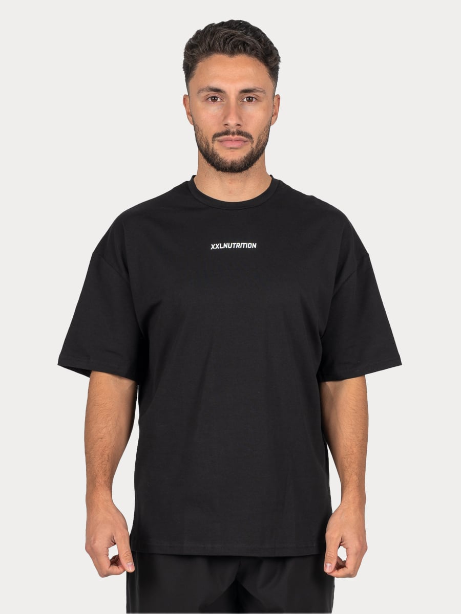 Rival Oversized T-Shirt - Black - Zwart / L