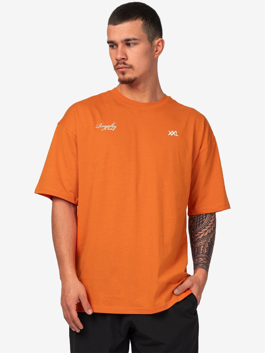 Royalty Club T-Shirt - White - Sinaasappel / Oranje / M