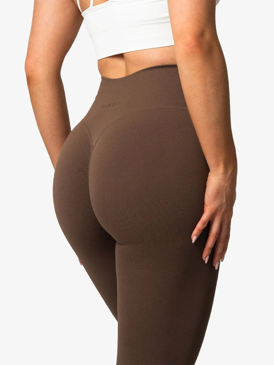 Sculpt Seamless Leggings - Zwart - Bruin