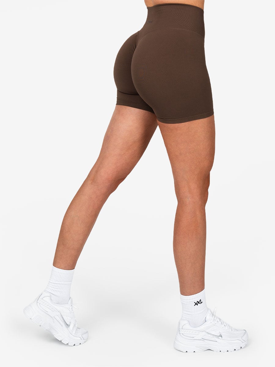 Sculpt Seamless Shorts - Zwart - Bruin / XL