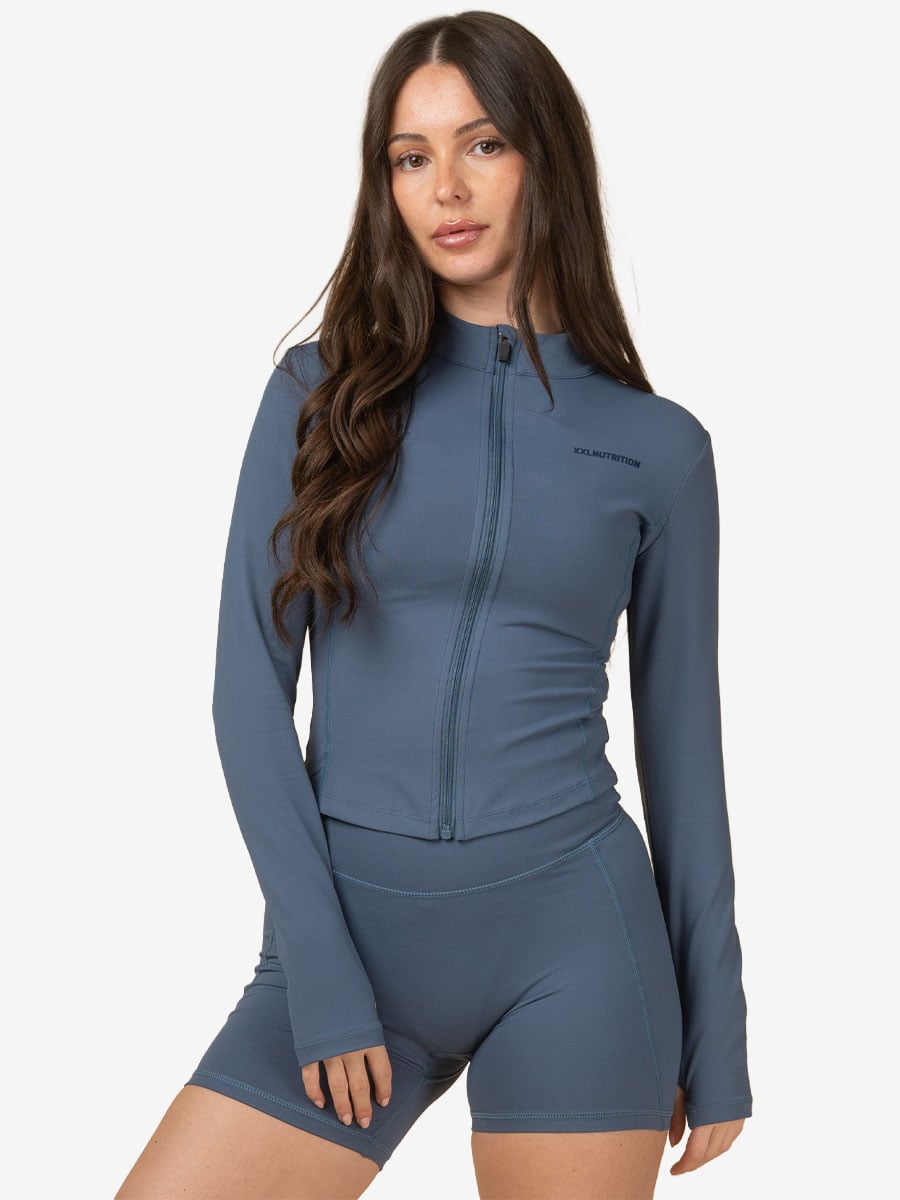 Soft Balance Jacket - Zwart - Blauw / M