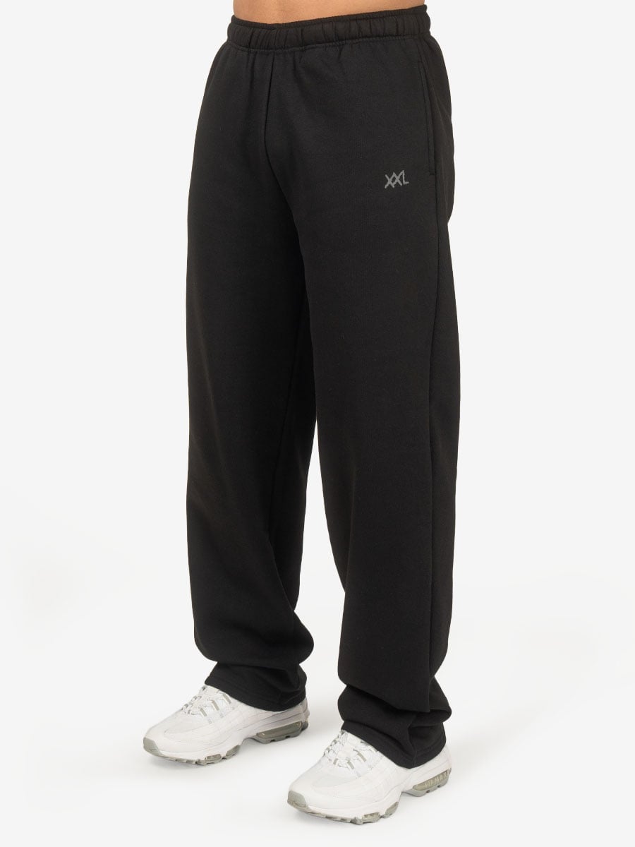 Straight Leg Joggers - Zwart - Zwart