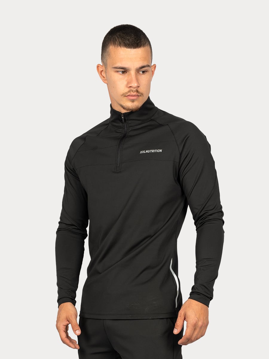 Training 1/4 Zip Pullover - Black - Zwart / XL