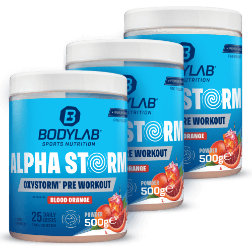3 x Alpha Storm - OXYSTORM® Pre Workout Blood Orange (elk 500g)