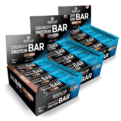 3 x Crunchy Protein Bar Deluxe (elk 12x65g) - Default Title