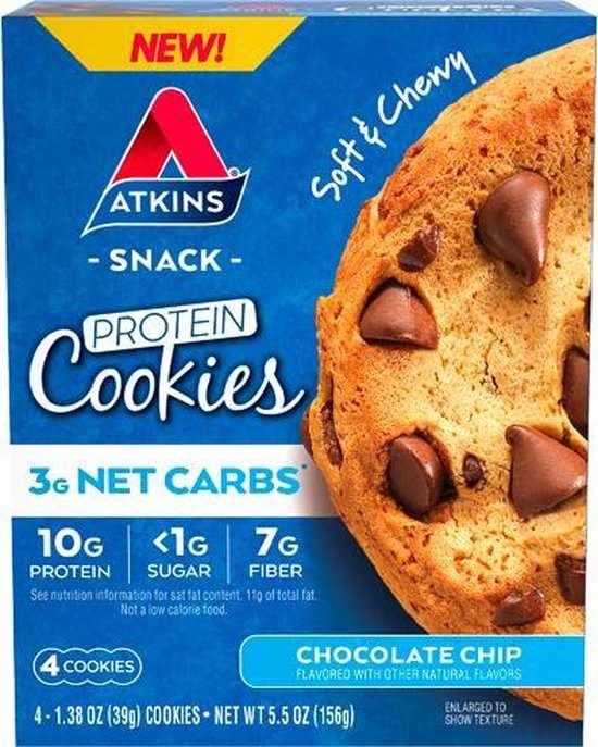 Atkins Protein Cookies Chocolate Chip 4x39 gr