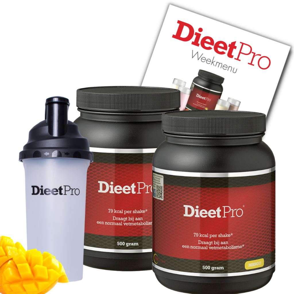 DieetPro 2 Potten + Gratis Shaker - Mango
