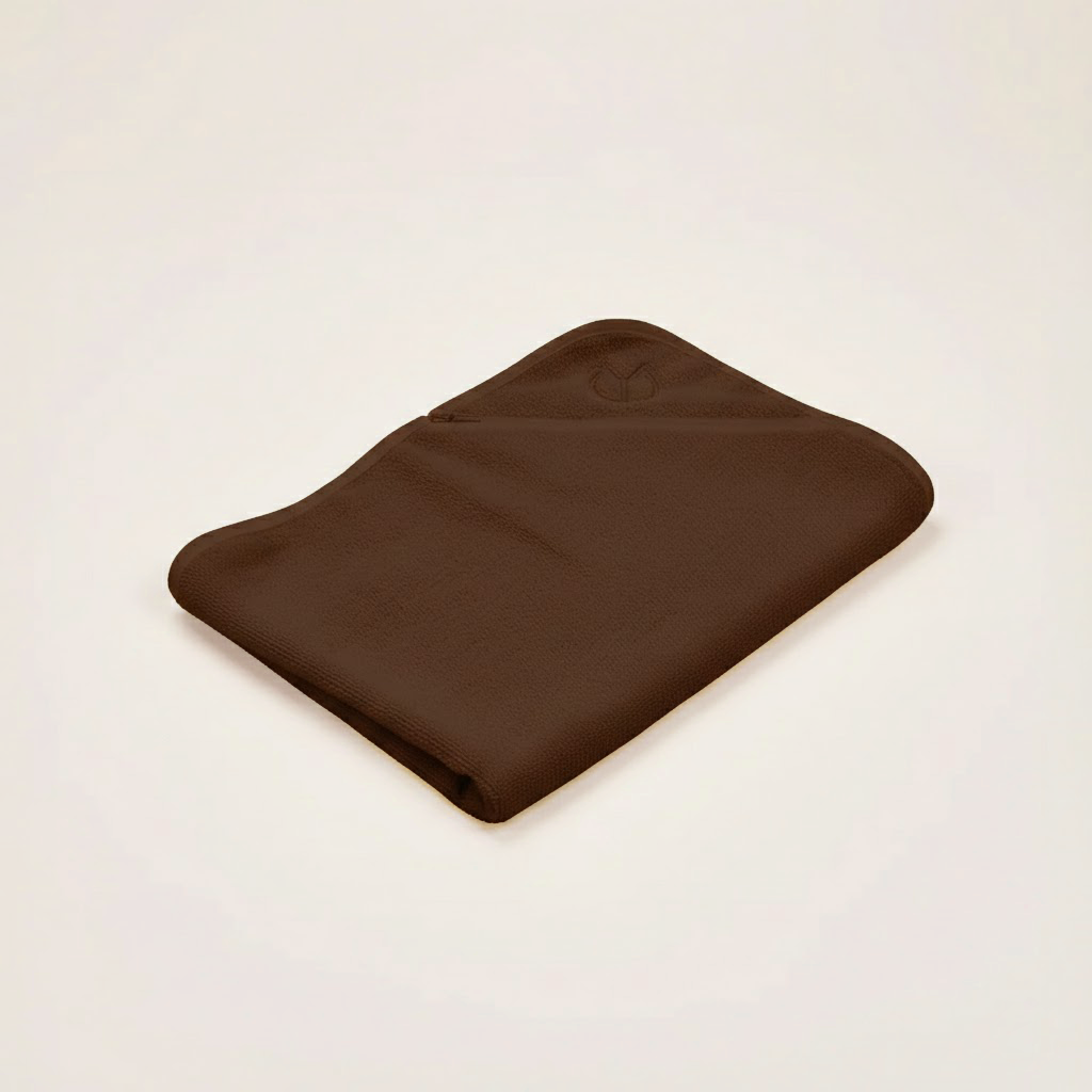 Bloom Towel - Chocolate Brown - 80 × 40 cm