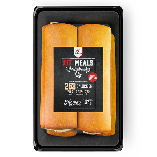 Fit Meals Worstenbroodjes Kip
