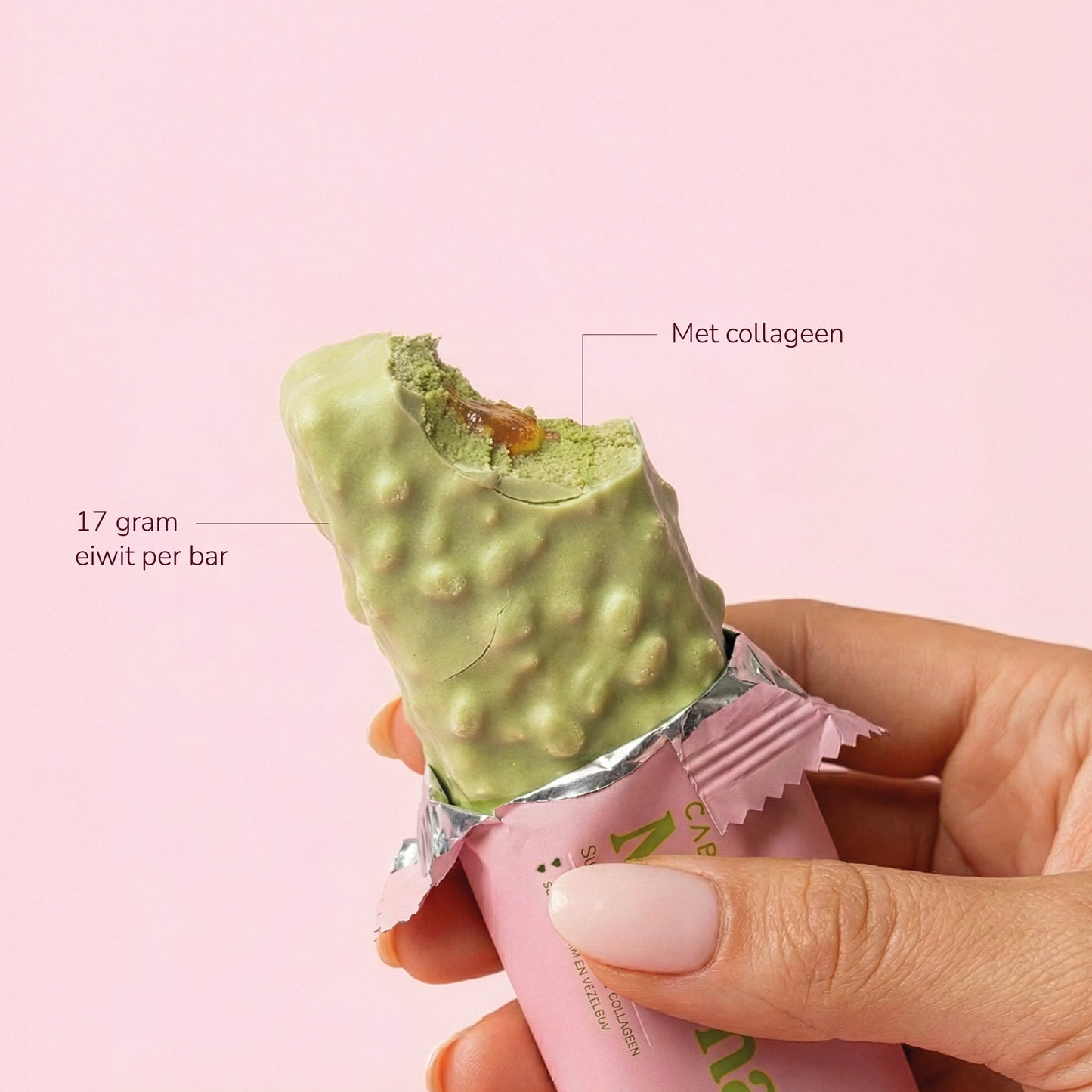 Matcha Protein Bars - Strawberry - 1 reep