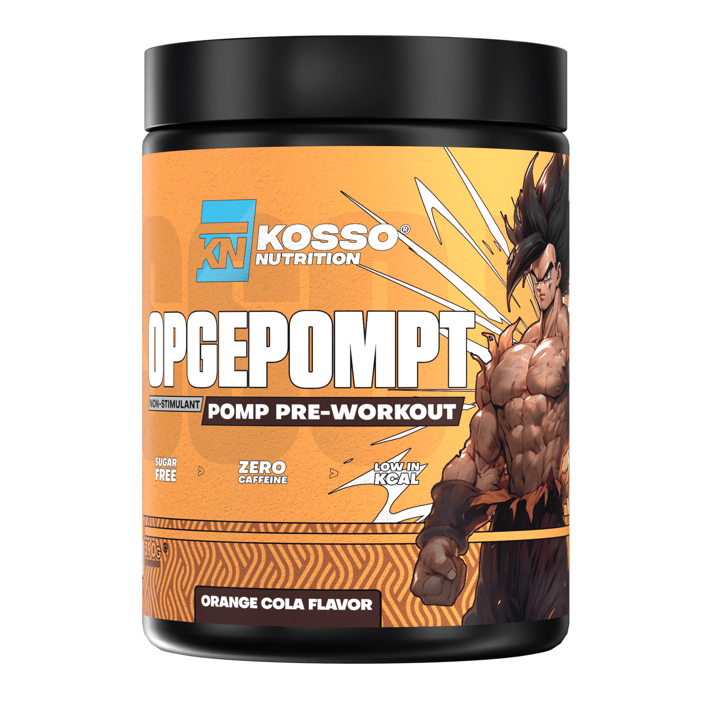 Opgepompt Pre-Workout (Cafeïnevrij)