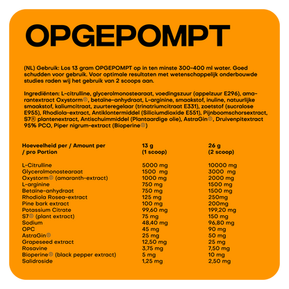 Extra Opgepompt Pakket