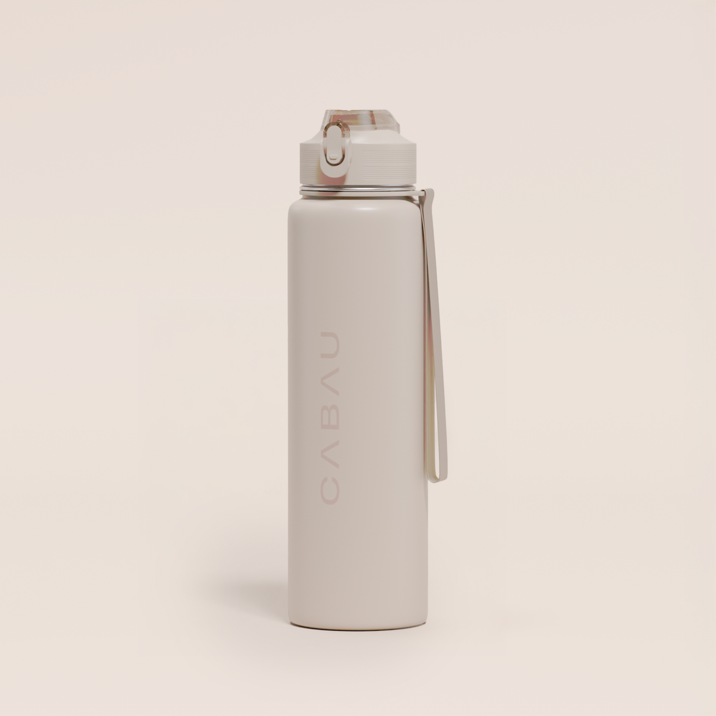 Bloom Waterfles - Staal - Beige