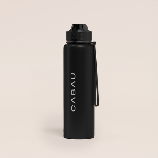 Bloom Waterfles - Staal - Black