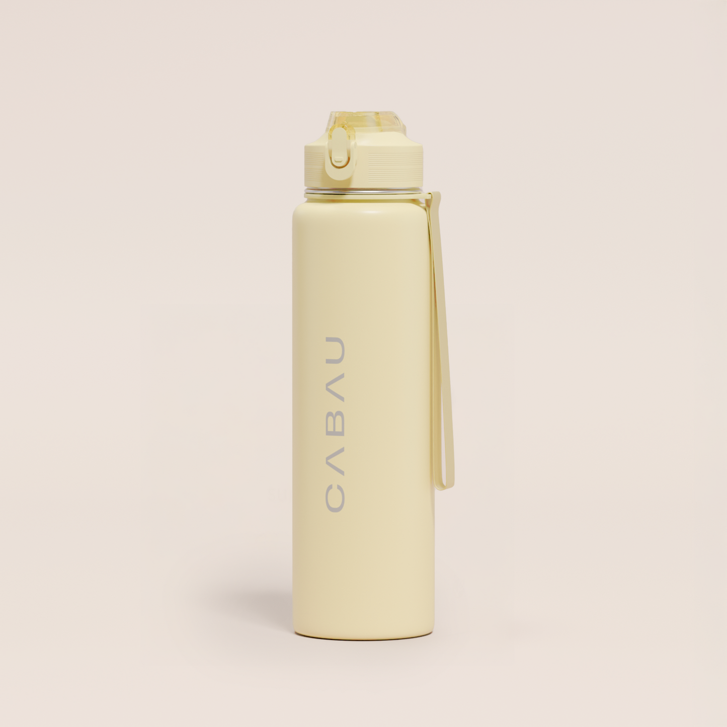 Bloom Waterfles - Staal - Butter Yellow