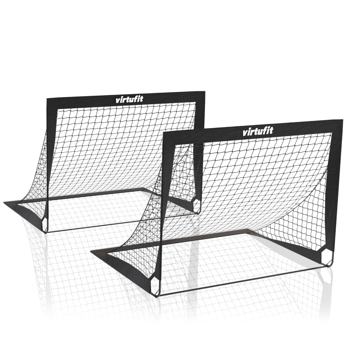 VirtuFit Pop-Up Voetbaldoelen Set - Voetbalgoals - 120 x 90 cm