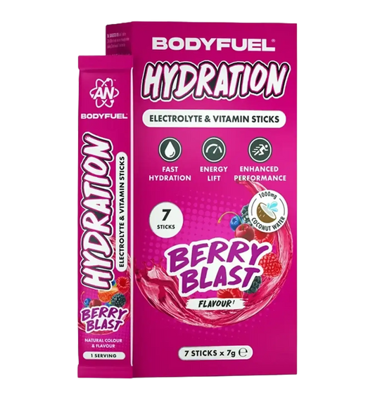 Body Fuel Hydration Sticks - 7x 7g / Berry Blast