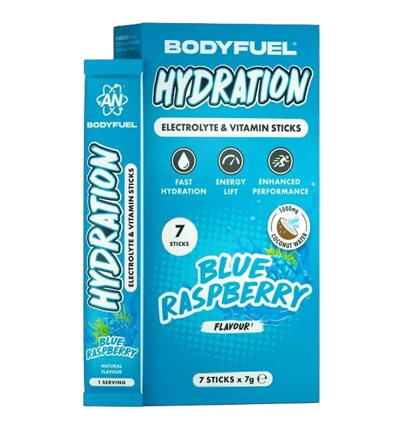 Body Fuel Hydration Sticks - 7x 7g / Blue raspberry