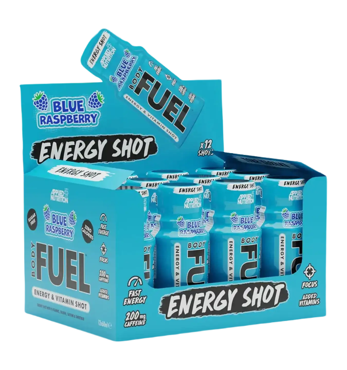 Body Fuel Energy Shot - 12x 60 ml / Blue Razz