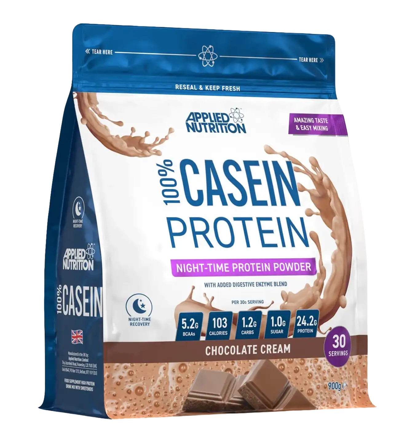 100% Casein Protein - 900 g / Chocolate