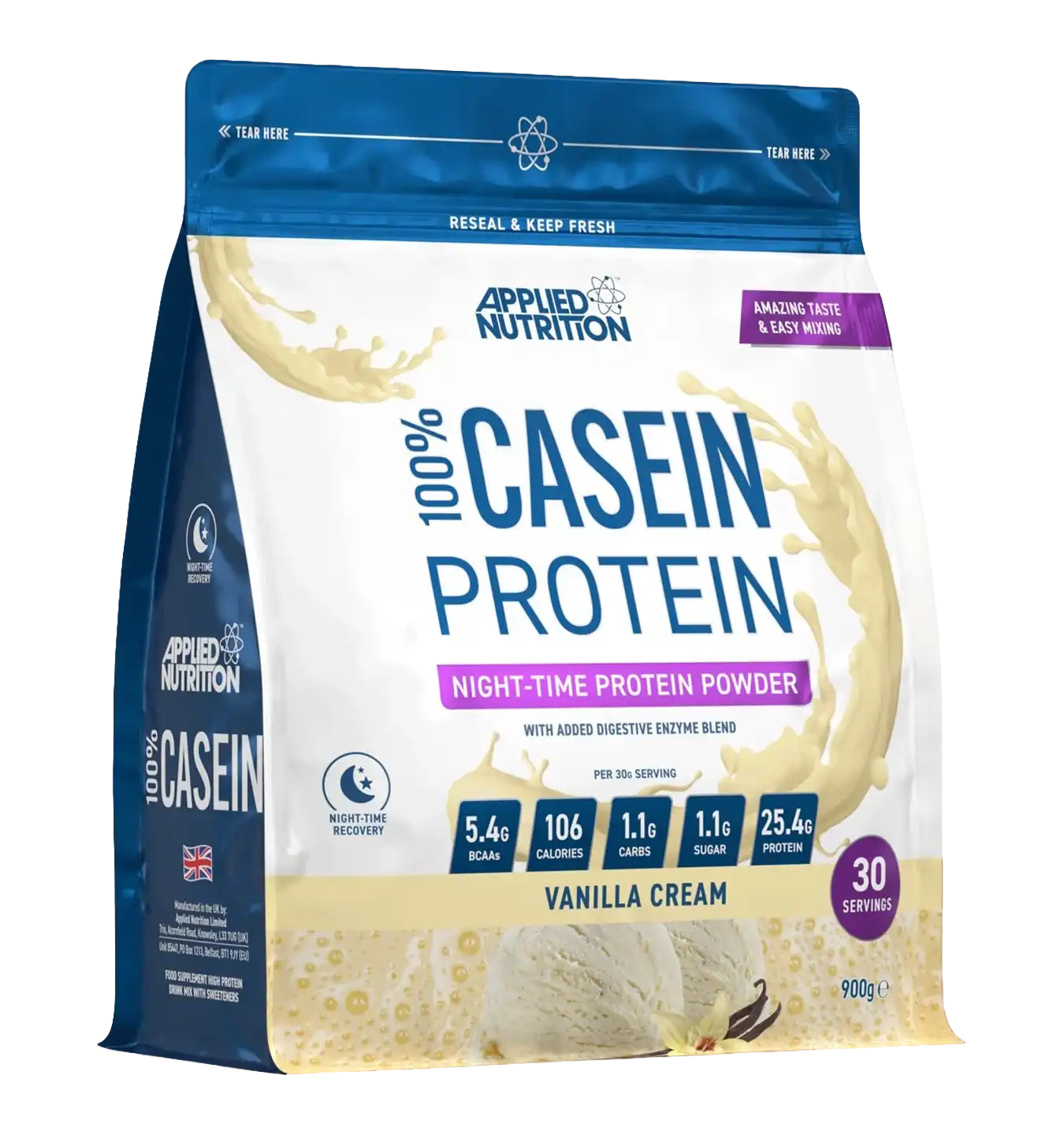 100% Casein Protein - 900 g / Vanilla