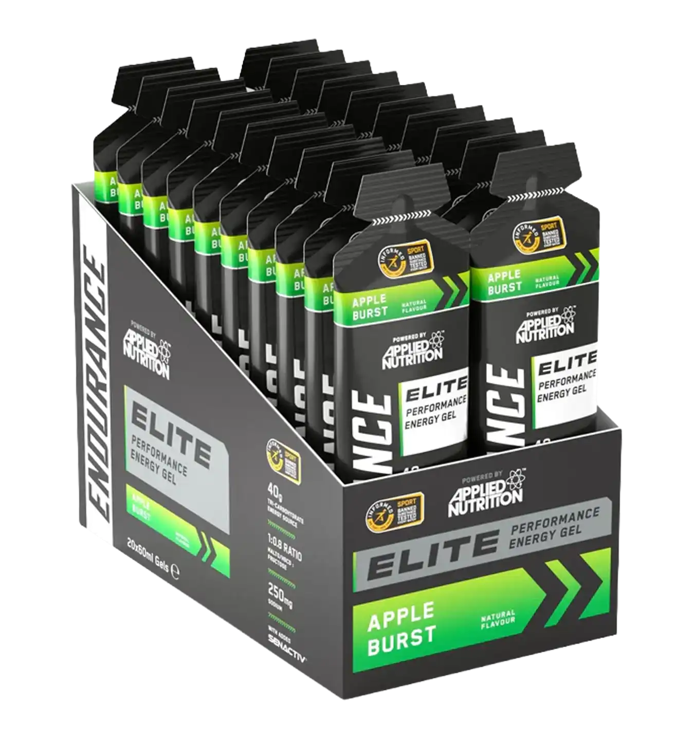 Endurance Elite Performance Energy Gel - 20x 60 ml / Apple Burst