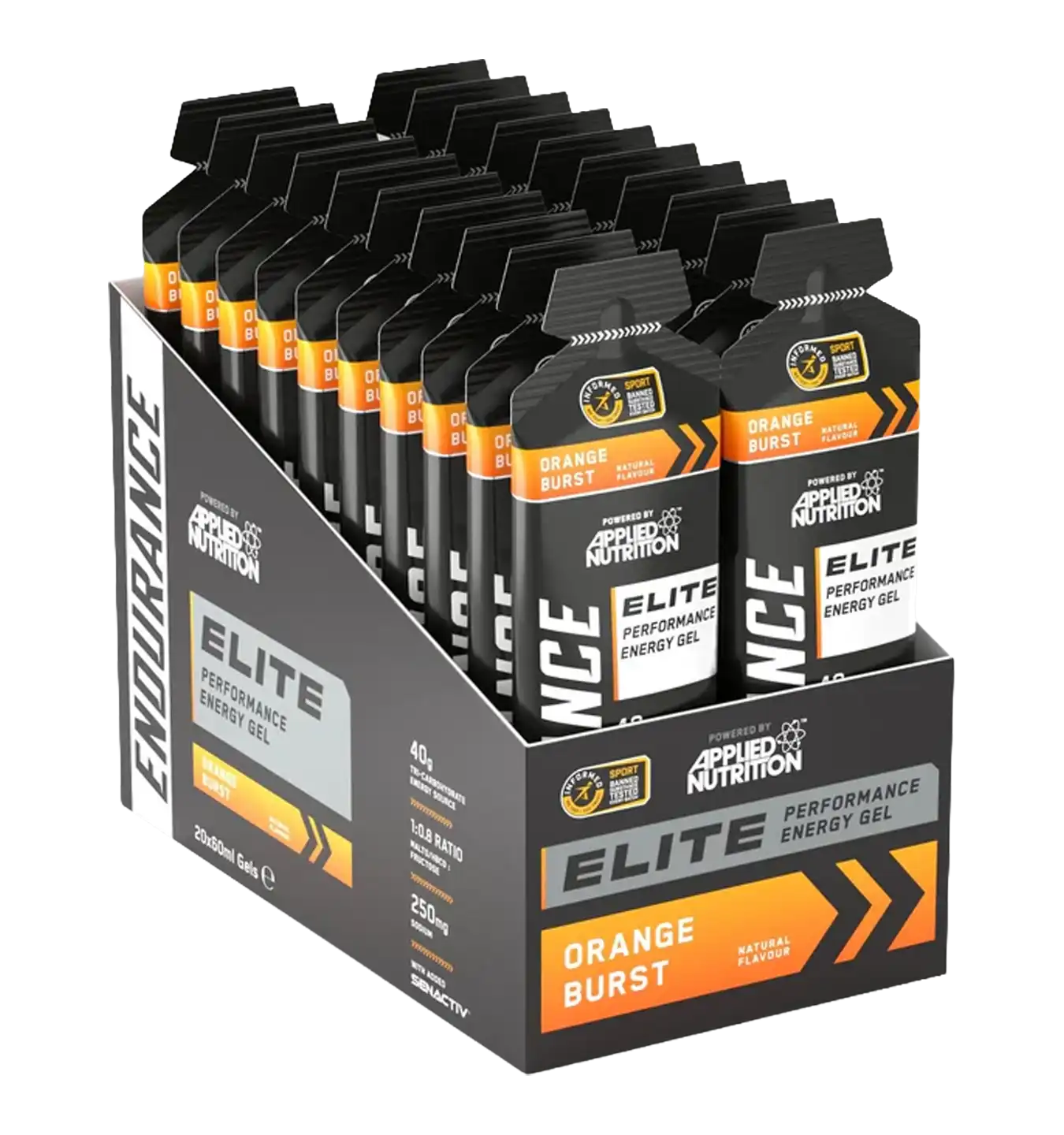 Endurance Elite Performance Energy Gel - 20x 60 ml / Orange Burst