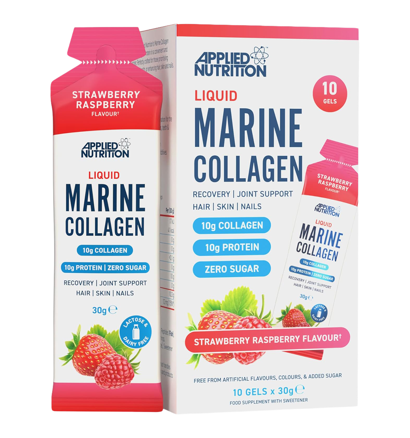 Marine Collagen Gel - 10x 30g / Strawberry Raspberry