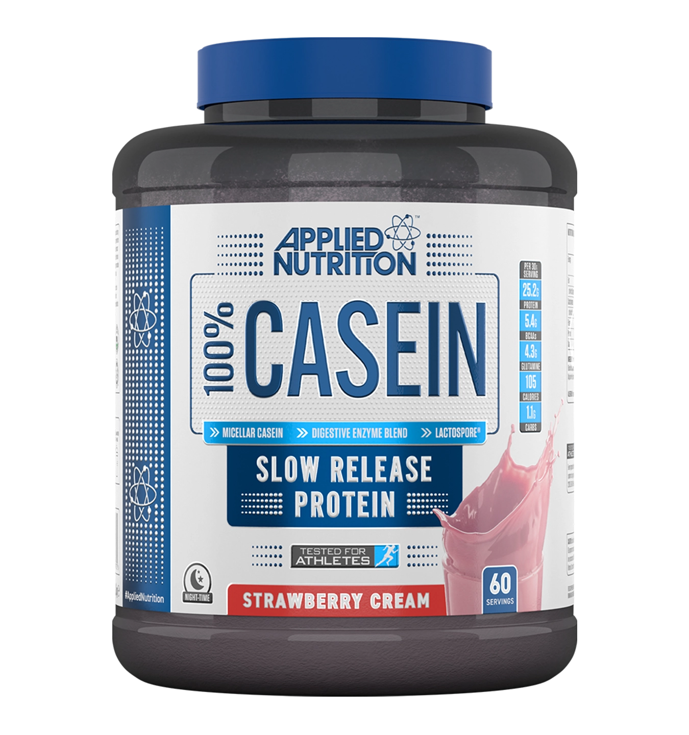 100% Casein Protein - 1800 g / Strawberry
