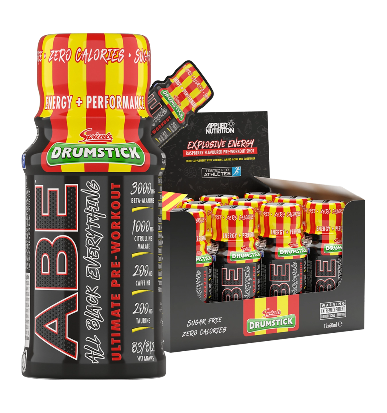 A.B.E. Pre-Workout Shots - 12x 60 ml / Drumstick