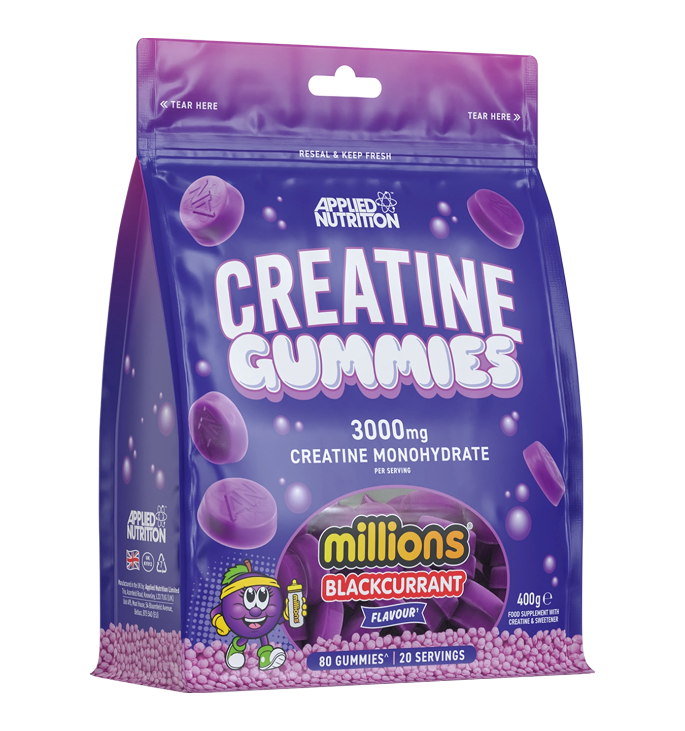 Creatine Gummies - 20 servings / Millions Blackcurrant