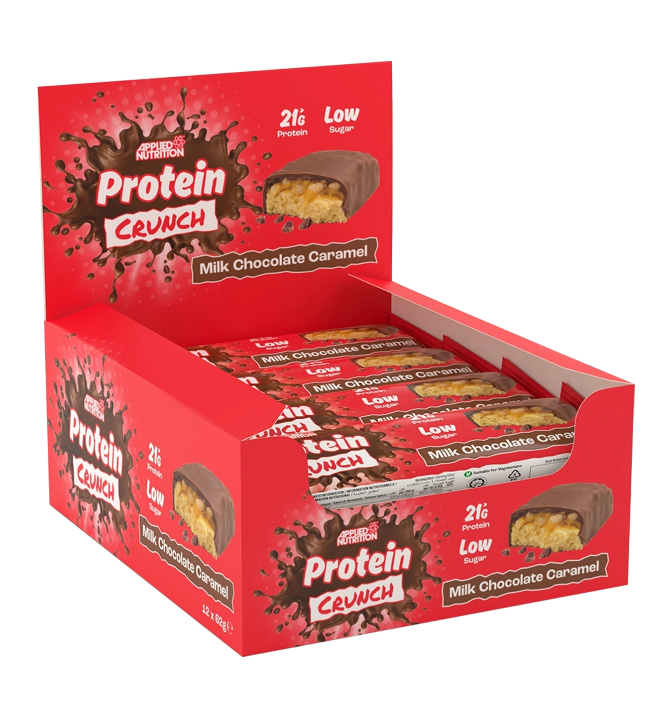 Applied Protein Bar - 12 x 62 g / Milk Choco Caramel