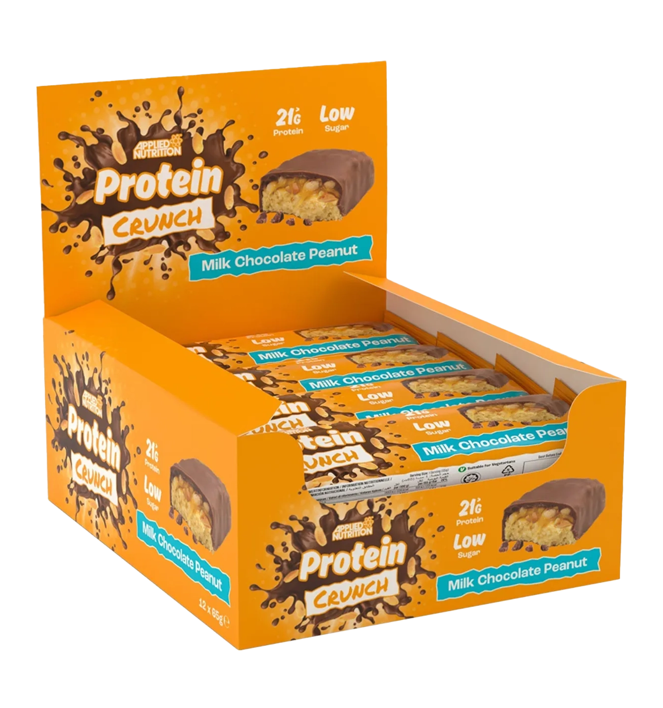 Applied Protein Bar - 12 x 62 g / Milk Choco Peanut