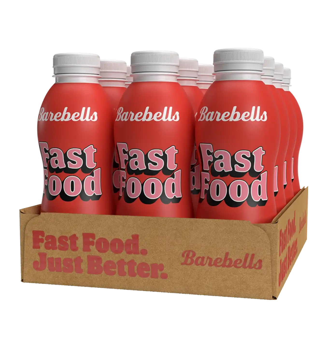 Barebells Fast Food - 12x 500 ml / Strawberry