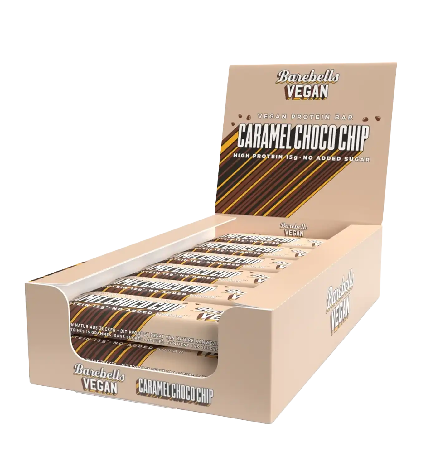 Barebell Vegan Protein Bars - 12 x 55g / Caramel Choco Chip