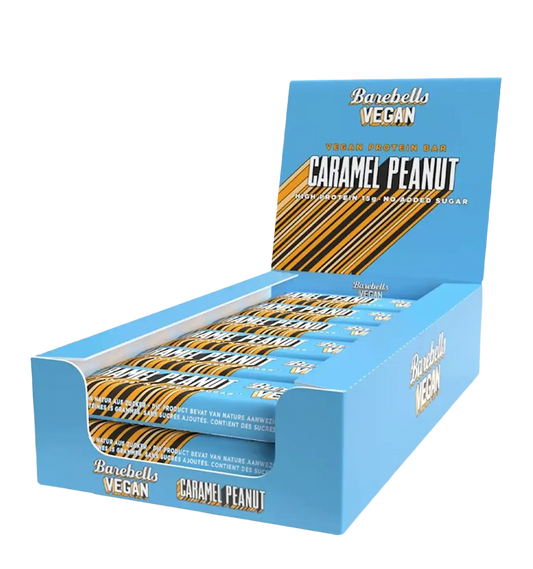 Barebell Vegan Protein Bars - 12 x 55g / Vegan Caramel Peanut