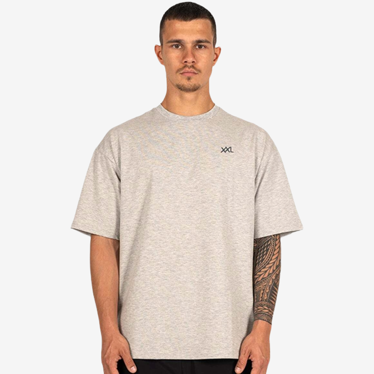Basic Oversized T-Shirt - Marl Grijs - Grijs