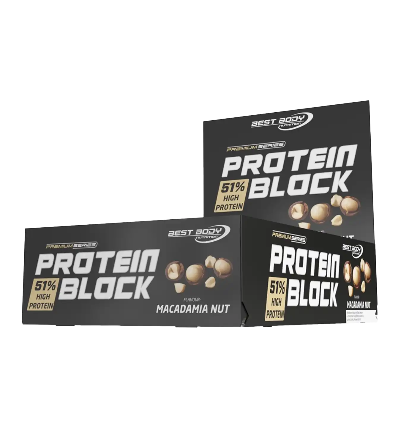 Hardcore Protein Block - 15 repen / Macadamia Nut