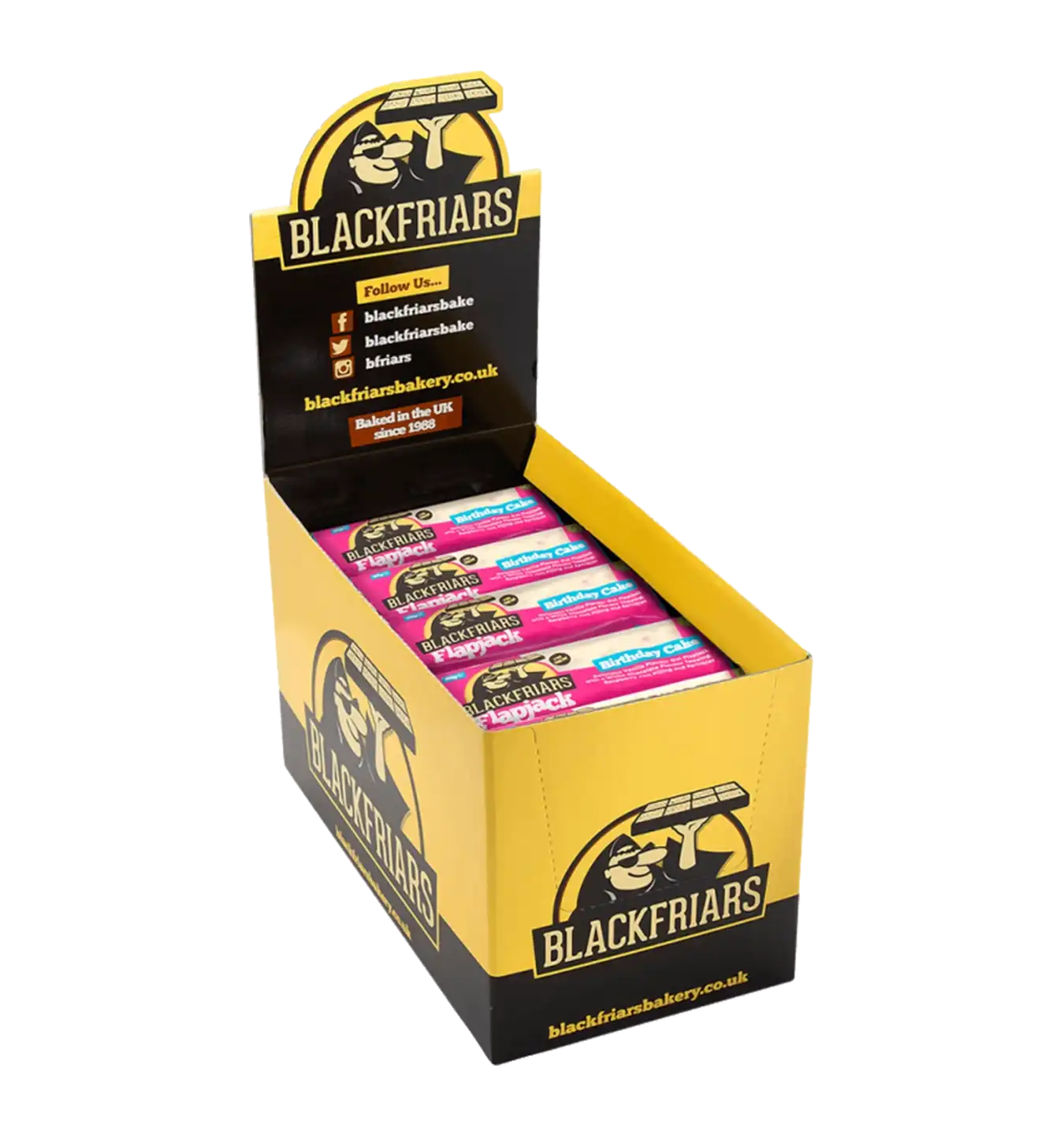 Flapjacks - 25x 90g / Birthday Cake