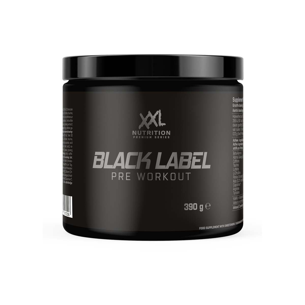 Black Label Pre-Workout Sinaasappel - Niet gespecificeerd / Zwart