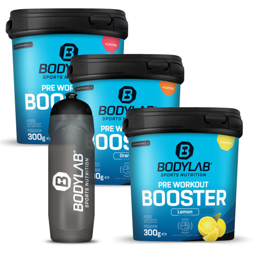 3 x Pre Workout Booster (3x300g) + Bottle - Default Title