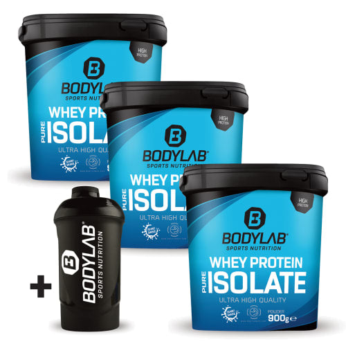 3 x Whey Protein Isolat (elk 900g) + Shaker - Default Title