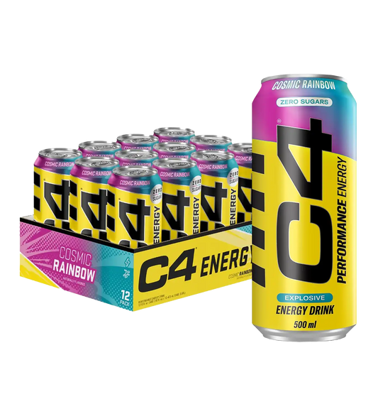 C4 Energy Drink - 12x 500 ml / Cosmic Rainbow